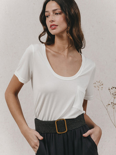 Grace & Mila Kyle T-Shirt Ecru