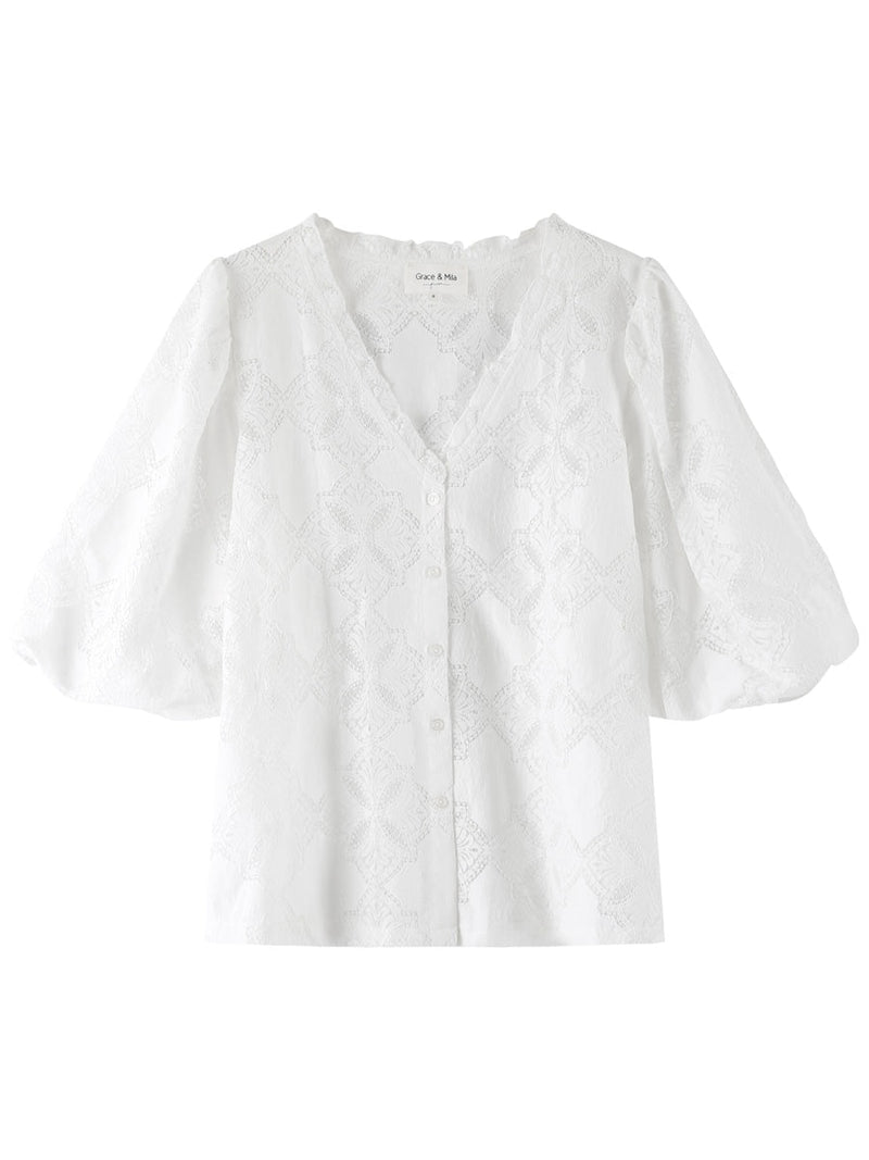 Grace & Mila Leeloo Blouse Ecru