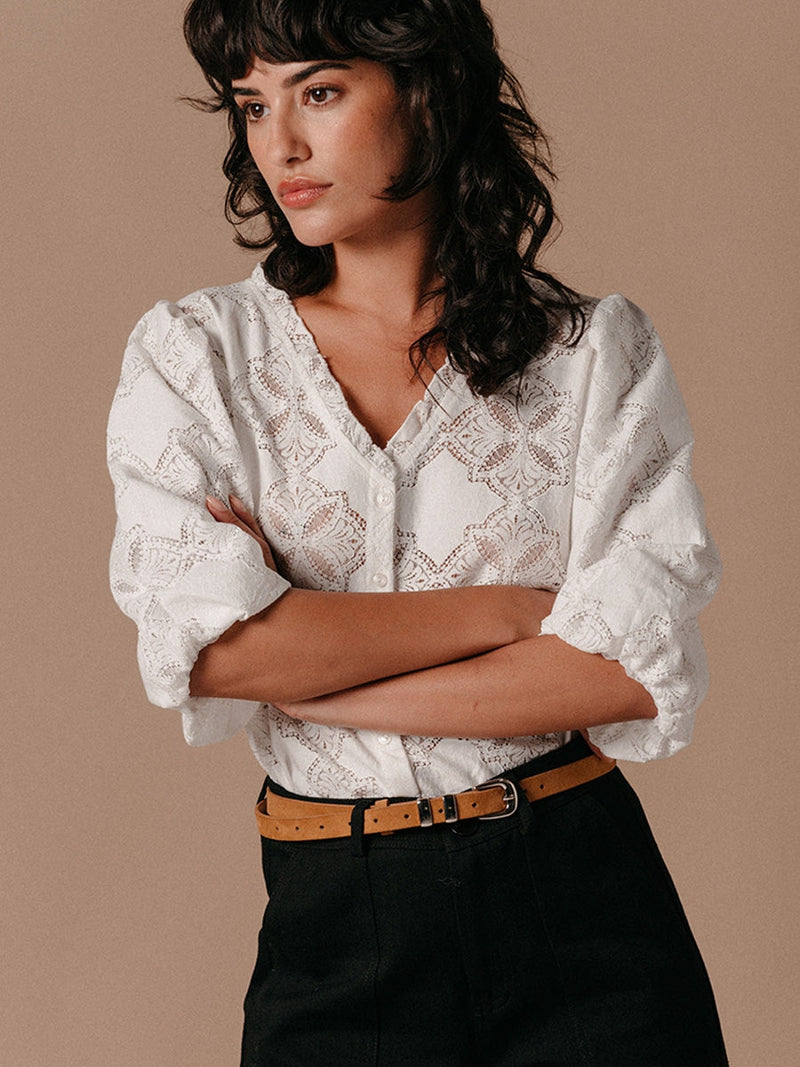 Grace & Mila Leeloo Blouse Ecru