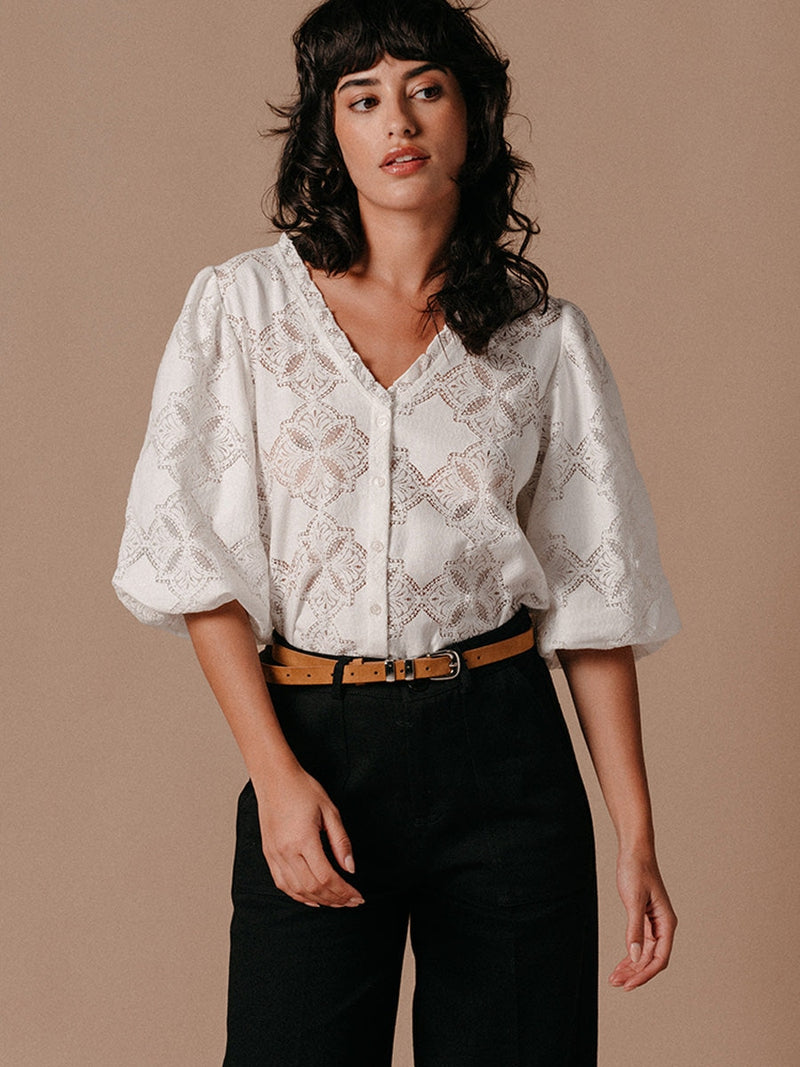 Grace & Mila Leeloo Blouse Ecru