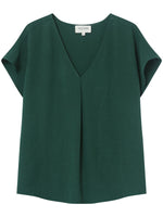 Grace & Mila Lemon Woven Top Vert