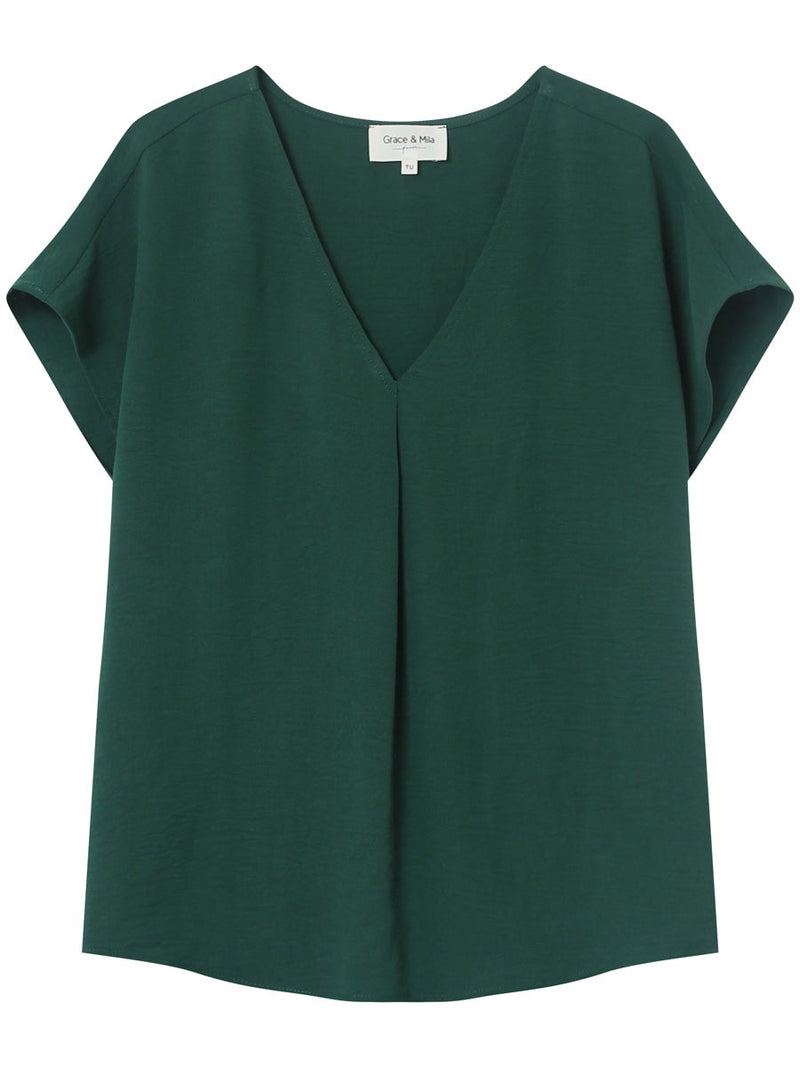 Grace & Mila Lemon Woven Top Vert
