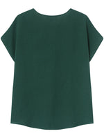 Grace & Mila Lemon Woven Top Vert