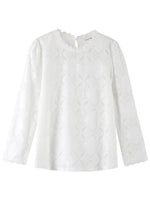 Grace & Mila Leonard Woven Top Ecru