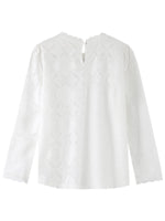 Grace & Mila Leonard Woven Top Ecru