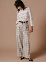 Grace & Mila Leonard Woven Top Ecru