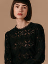 Grace & Mila Leonard Woven Top Noir