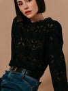 Grace & Mila Leonard Woven Top Noir