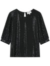 Grace & Mila London Woven Top Noir