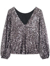 Grace & Mila Ludmila Woven Top Chocolat