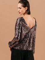 Grace & Mila Ludmila Woven Top Chocolat