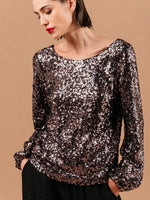 Grace & Mila Ludmila Woven Top Chocolat