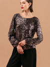 Grace & Mila Ludmila Woven Top Chocolat