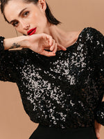 Grace & Mila Ludmila Woven Top Noir