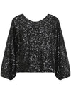 Grace & Mila Ludmila Woven Top Noir