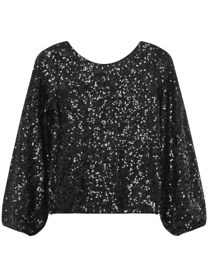 Grace & Mila Ludmila Woven Top Noir