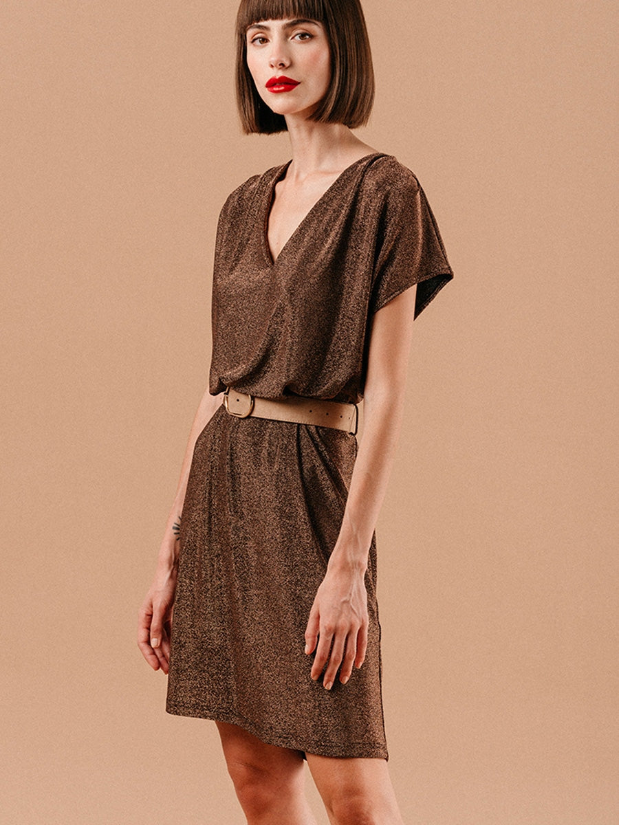 Grace & Mila Lydie Dress Chocolat
