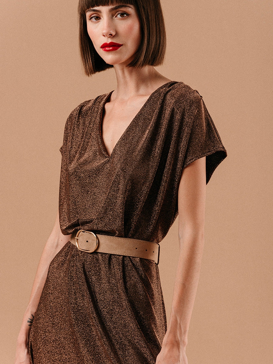 Grace & Mila Lydie Dress Chocolat