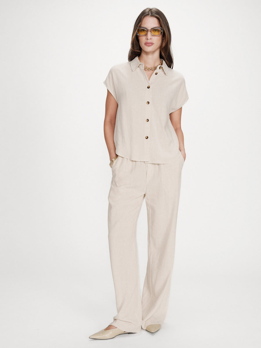 Grace & Mila Perez Lyhythihainen Pusero Beige