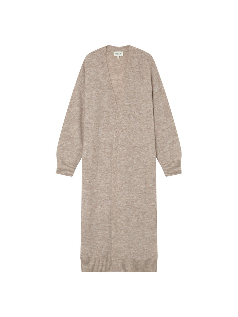 Grace & Mila Santiago Pitkä Neuletakki Beige