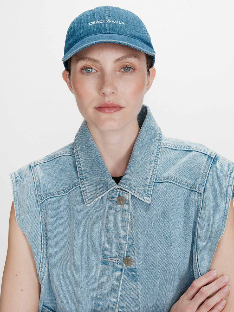 Grace & Mila Slimane Denimlippis Sininen