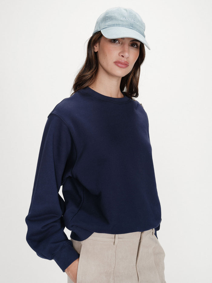 Grace & Mila Slimane Denimlippis Vaaleansininen