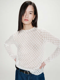 Grace & Mila Valmy Pitsipusero Valkoinen