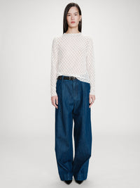 Grace & Mila Valmy Pitsipusero Valkoinen