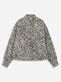 Grace & Mila Vana Seeprakuviollinen Paitatakki Musta/valkoinen