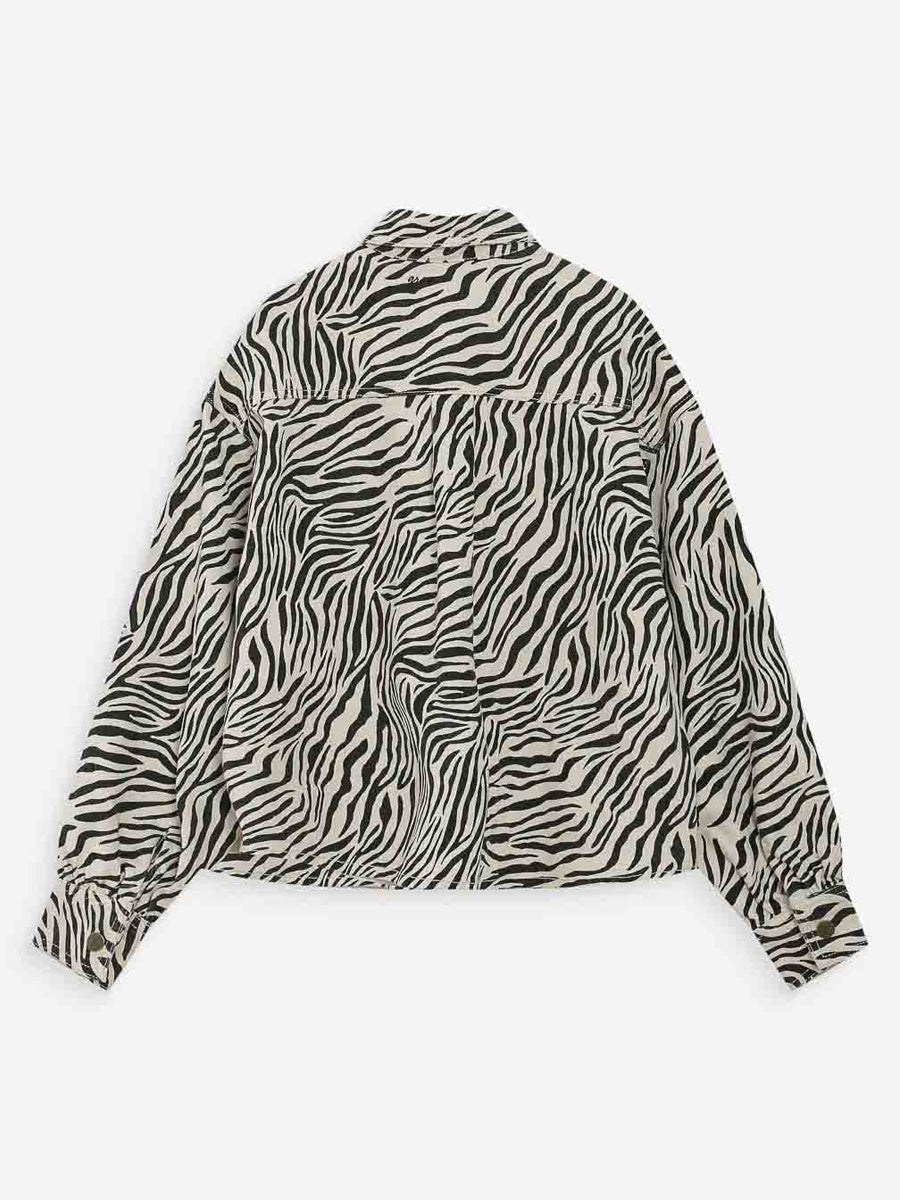 Grace & Mila Vana Seeprakuviollinen Paitatakki Musta/valkoinen