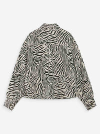 Grace & Mila Vana Seeprakuviollinen Paitatakki Musta/valkoinen