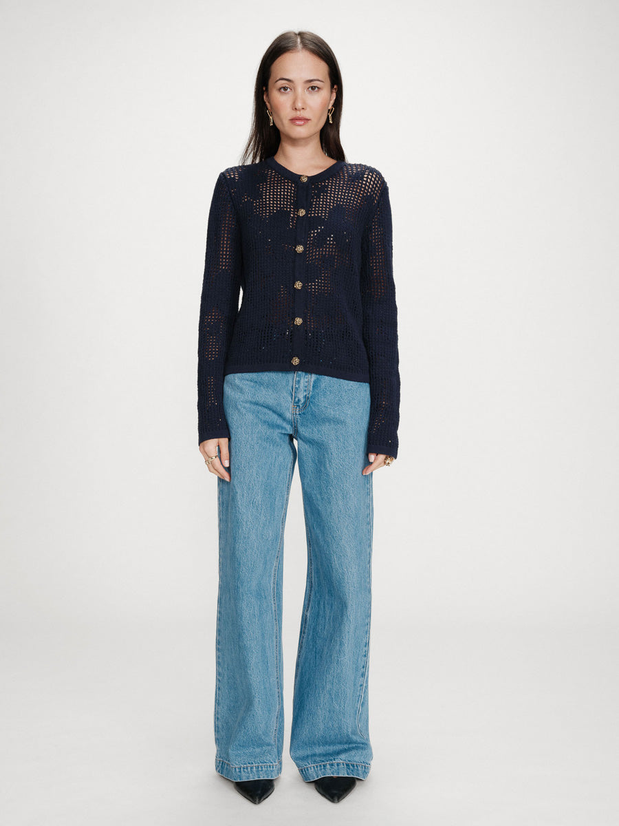 Grace & Mila Velasquez Neuletakki Tummansininen