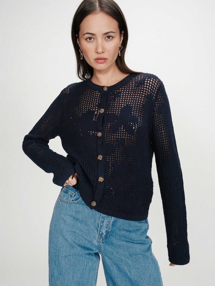 Grace & Mila Velasquez Neuletakki Tummansininen