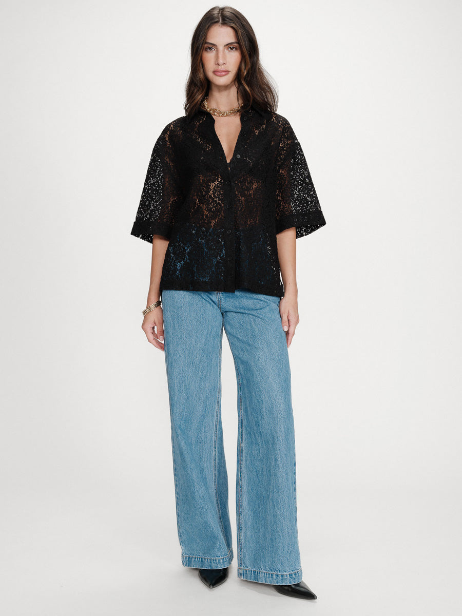 Grace & Mila Vendel Pitsipusero Musta