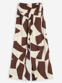 Grace & Mila Veni Kuviollinen Housu Ruskea