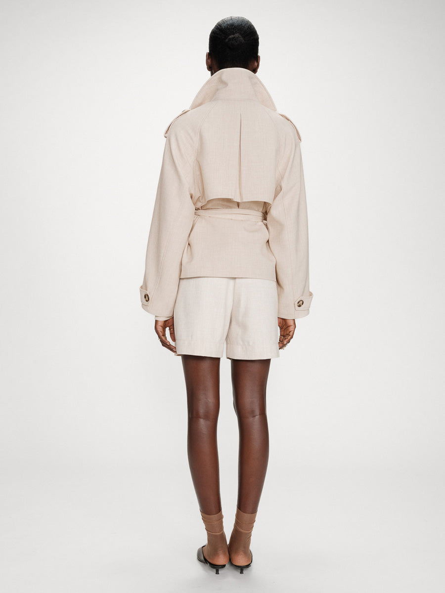 Grace & Mila Vogue Lyhyt Trenssitakki Beige