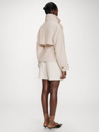 Grace & Mila Vogue Lyhyt Trenssitakki Beige