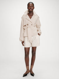 Grace & Mila Vogue Lyhyt Trenssitakki Beige