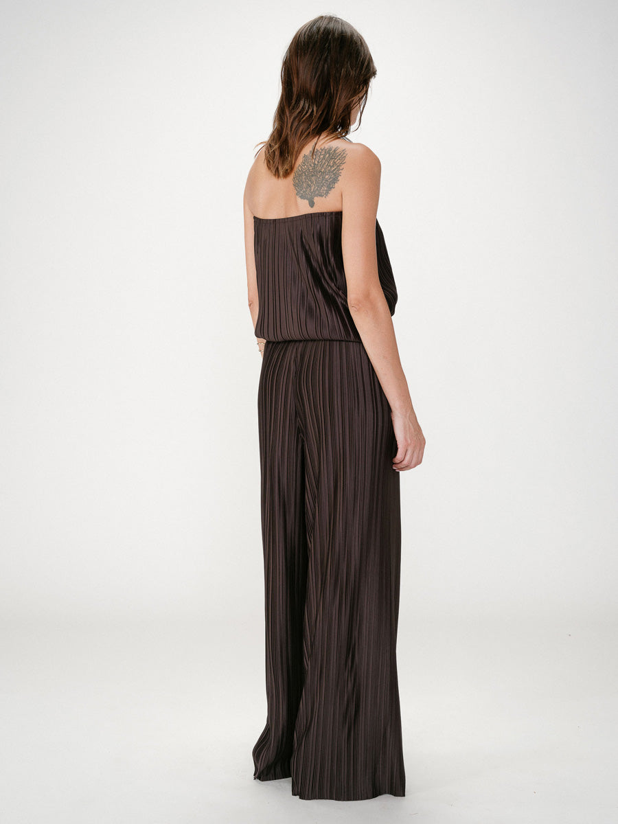 Grace & Mila Wonka Pliseerattu Housu Ruskea