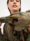Gustav Denmark Amber Chiffon Shirt Jade Sheen