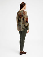 Gustav Denmark Amber Chiffon Shirt Jade Sheen