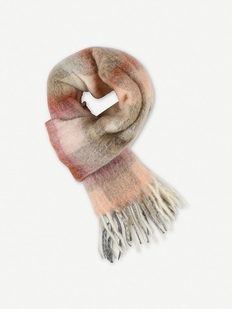 Gustav Dereen fluffy wool scarf Almond