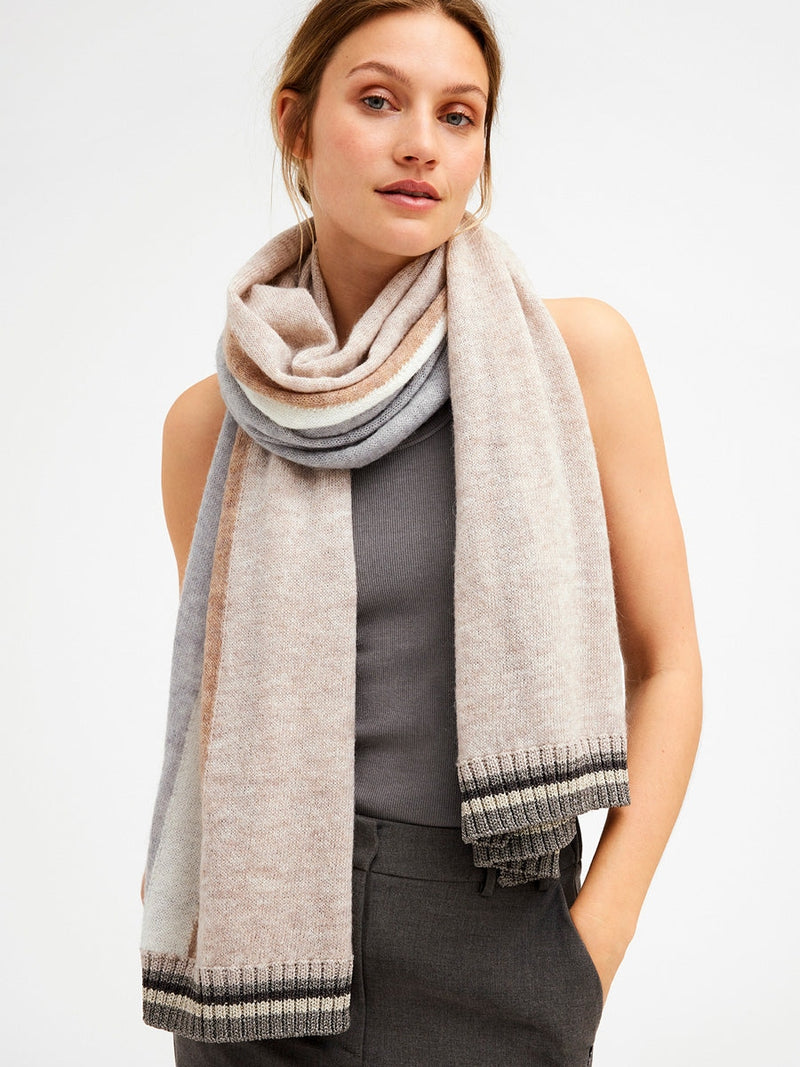 Gustav Denmark Etine stripe lurex scarf