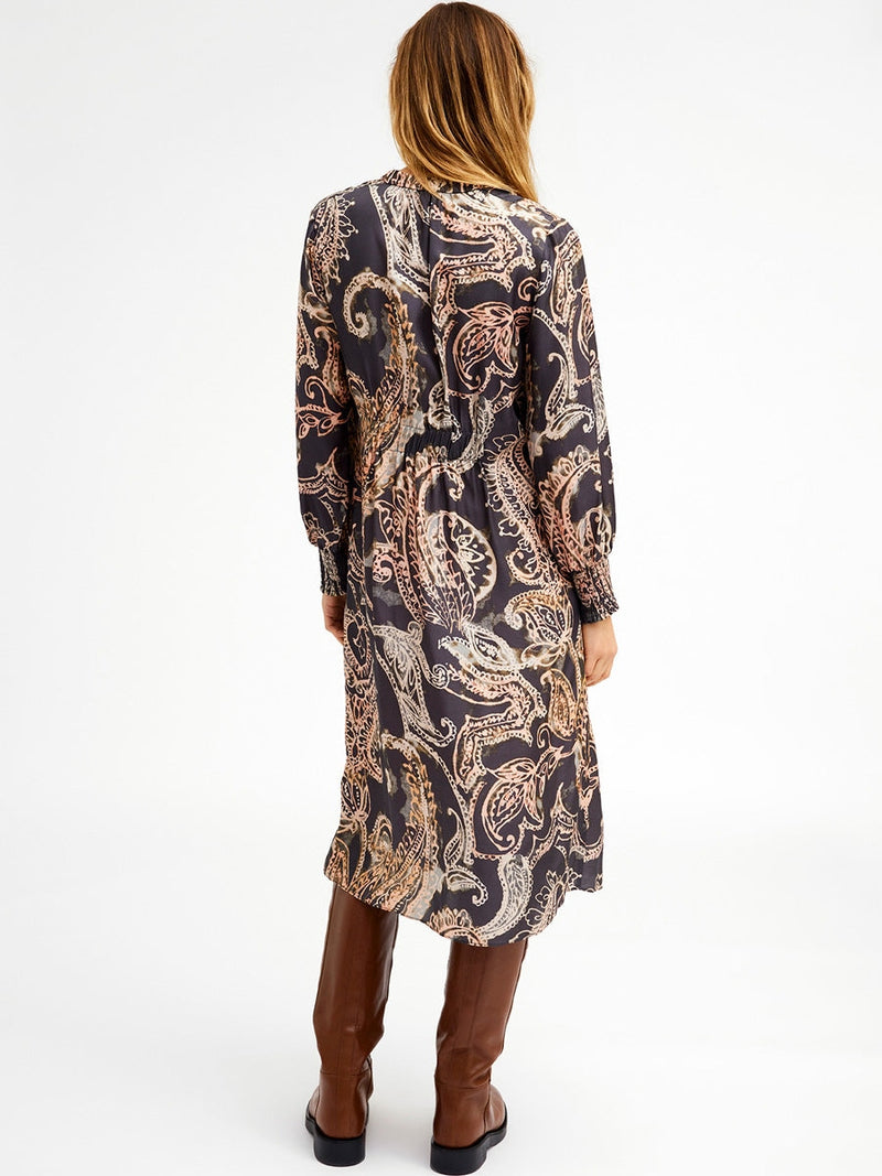 Gustav Denmark Hali Knee Long Dress Dark Grey