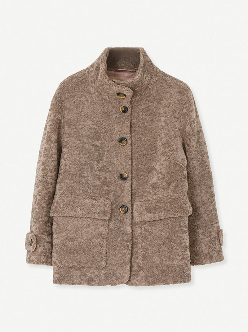 Gustav Denmark Maddy Fake Fur Coat Chantarell