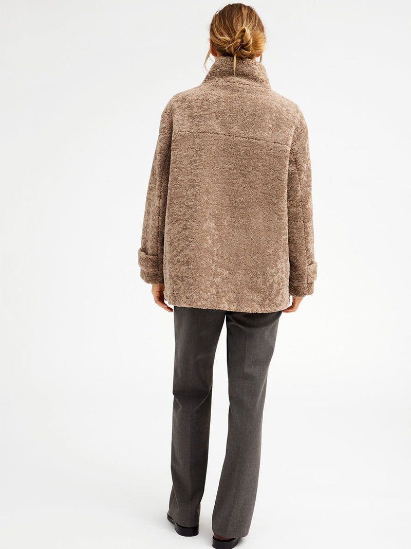 Gustav Denmark Maddy Fake Fur Coat Chantarell