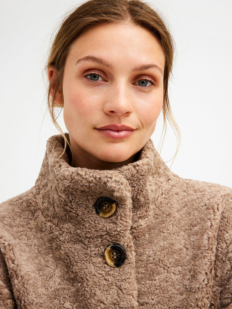 Gustav Denmark Maddy Fake Fur Coat Chantarell