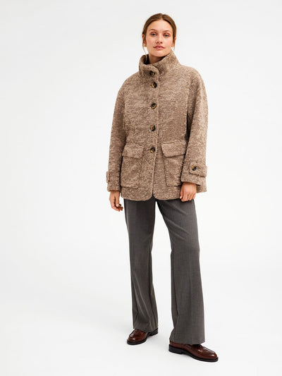 Gustav Denmark Maddy Fake Fur Coat Chantarell