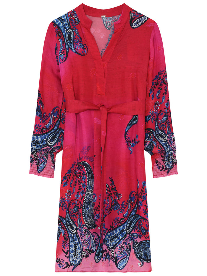 Gustav Denmark Madonna Knee Dress Fuksia