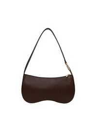 HVISK Basal Glossy Structure Hardware Olkalaukku Ruskea